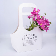 Сумочка для цветов "Fresh Flower" 22х10х40см Белый